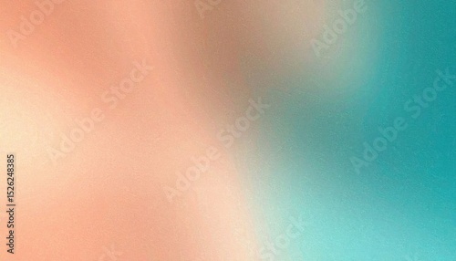 Abstract Gradient Texture Background With Peach And Teal Colors