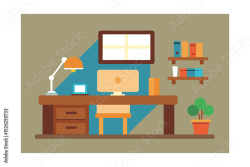 Living Room with Flowers in Vase and Chair 