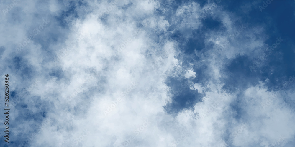 Fototapeta premium An expanse of boundless space adorned with ever-changing clusters of vaporous clouds