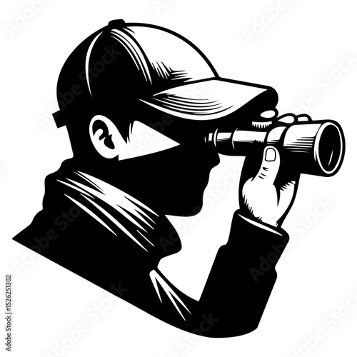  Man with Monocular
