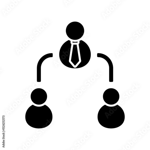 Icon a delegation, isolated against a clean background.