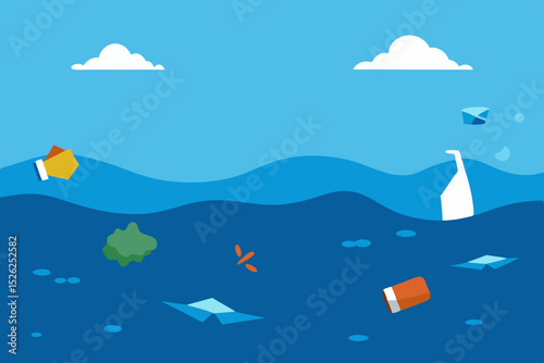 Ocean Pollution A Graphic Depiction of Marine Plastic Waste and its Impact