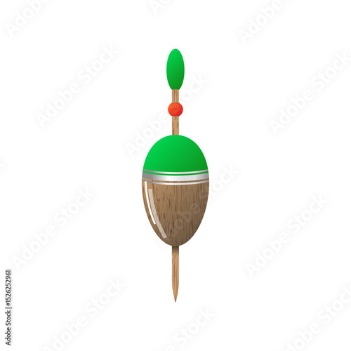 トウガラシウキ　釣りの道具のイラスト