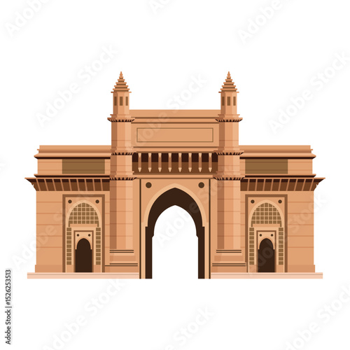 Gateway Of India Vector Illustration