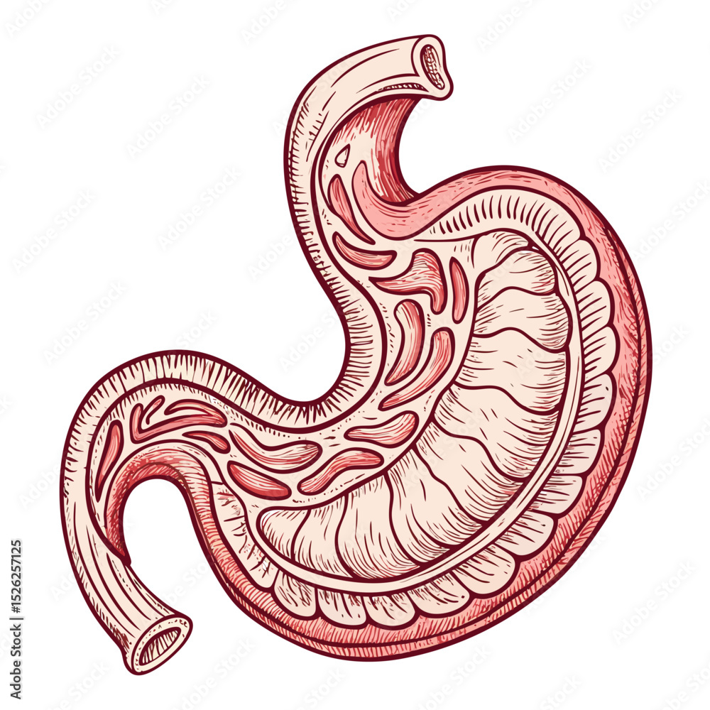 Obraz premium vector illustration of a human brain