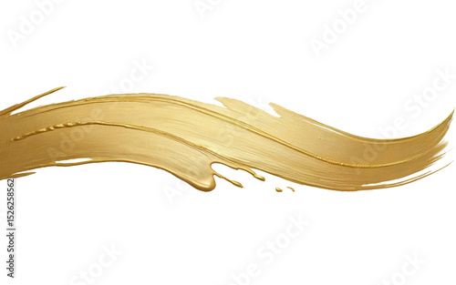 paint stroke smear on transparent background