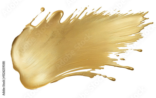 paint stroke smear on transparent background