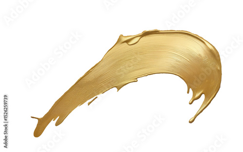 paint stroke smear on transparent background
