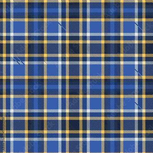Blue and Gold Plaid Texture