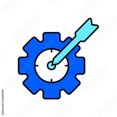 Icon a goal setting, isolated against a clean background.
