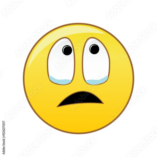 emoticon looking up with emotion