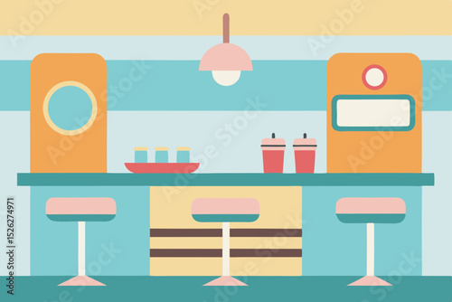Retro Diner Interior Design A Stylish and Nostalgic Restaurant Concept
