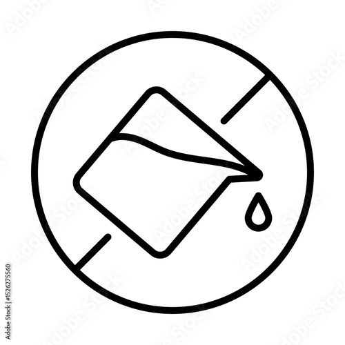 No Ink label.  Symbolizes ink-free, dye-free, and preservative-free products.