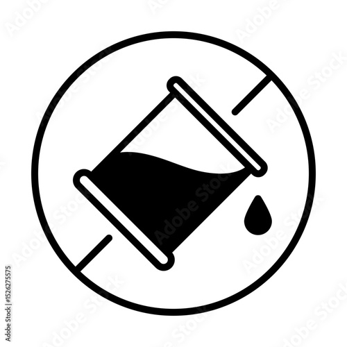 No Ink label.  Symbolizes ink-free, dye-free, and preservative-free products.