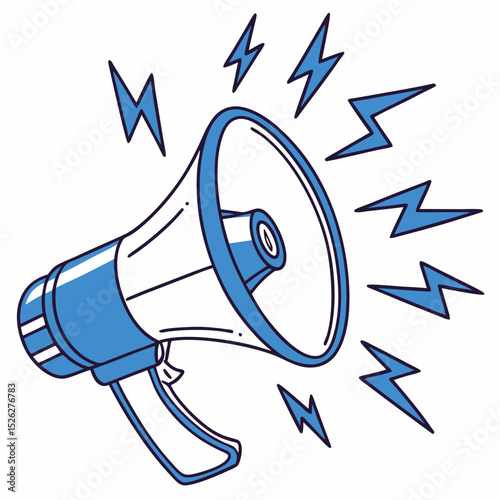 vector illustration of megaphone