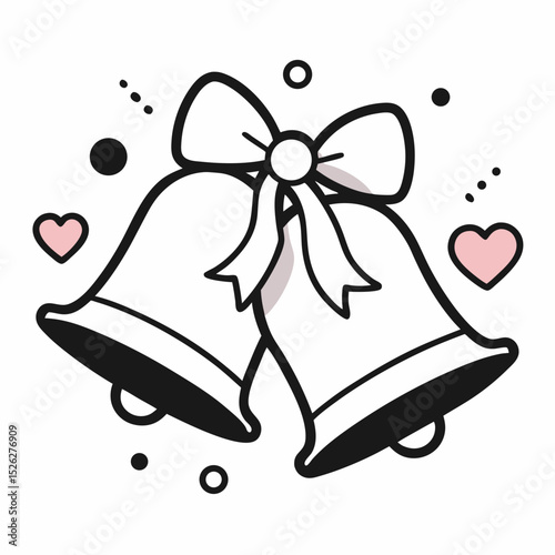 christmas bells vector illustration
