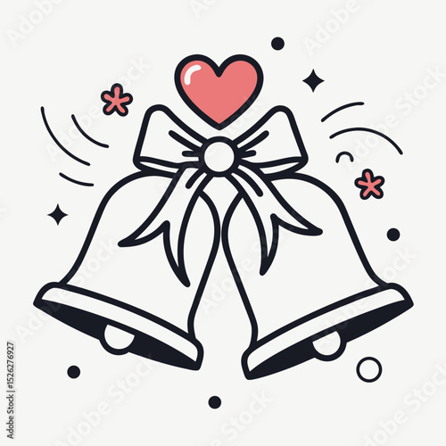 christmas bells vector illustration