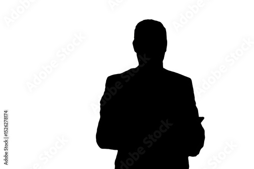 silhouette of a young man