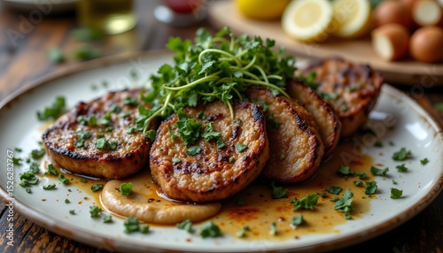 the crisp, blackened edges of the meat give way to a tender, juicy interior, promising a delightful melt in your mouth sensation