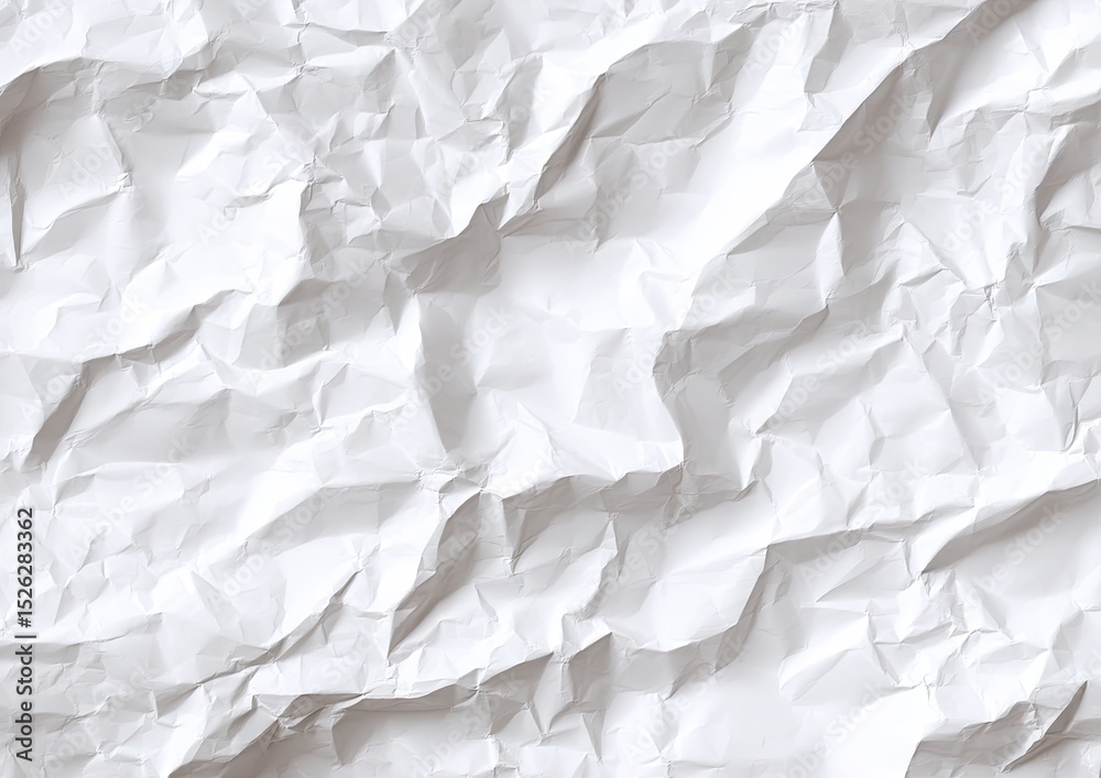 Obraz premium White paper texture with crumpled edges