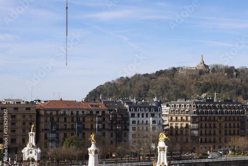 View of the downtown of San Sebastian, Spain