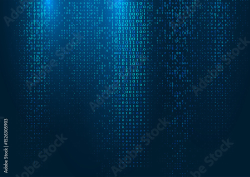 Abstract technology background with binary code design 