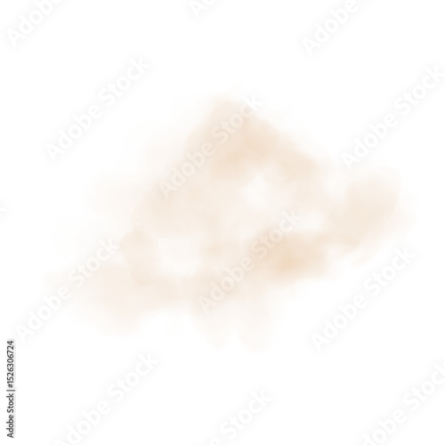 PNG Sandstorm Dust Cloud with Flying Particles Isolated on Transparent Background for Desert or Windy Effect Design