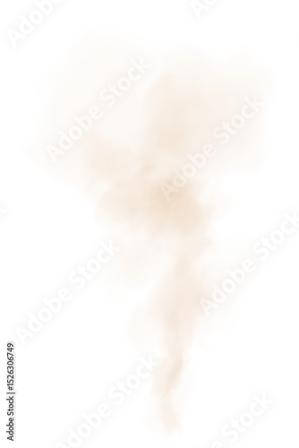 PNG Sandstorm Dust Cloud with Flying Particles Isolated on Transparent Background for Desert or Windy Effect Design