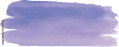 A striking watercolor brush stroke in soft purple tones with subtle gradients and textured edges, ideal for creative designs, backgrounds, or digital art. This abstract, fluid element enhances modern 