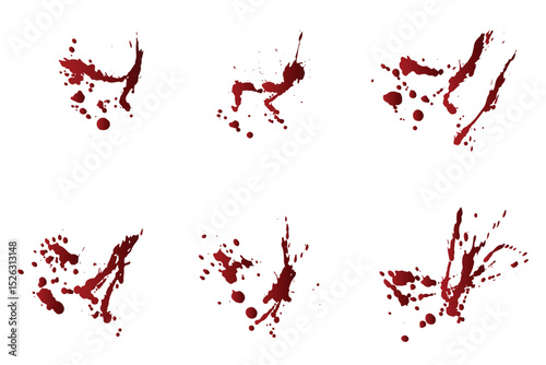 Gradient red paint ink blood splatter background