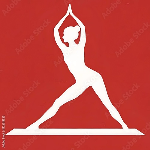silhouette of a woman doing yoga