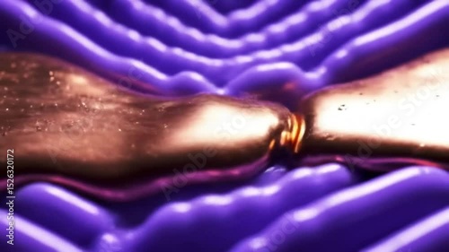  Abstract Metallic Patterns With Vibrant Colors and Textured Surface.