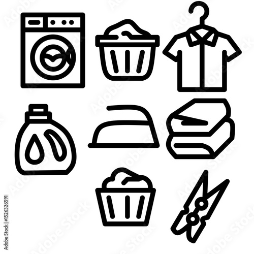 laundry icon illustration