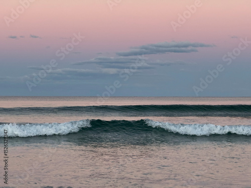 Winter's dusk, Stumers Creek, Coolum, Sunshine Coast, Queensland, Australia