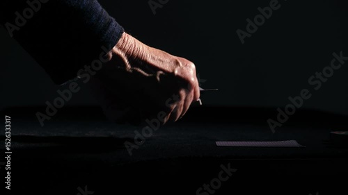 Dealing playing cards at a poker game