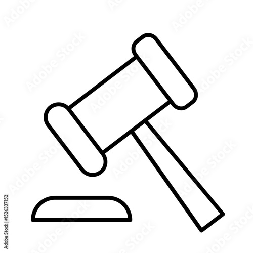 judge gavel icon vector. gavel icon vector