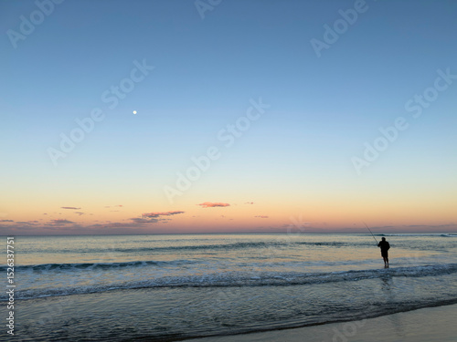Winter's dusk, Stumers Creek, Coolum, Sunshine Coast, Queensland, Australia