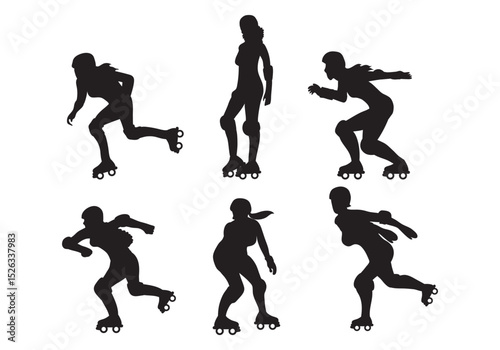 runners vector silhouettes