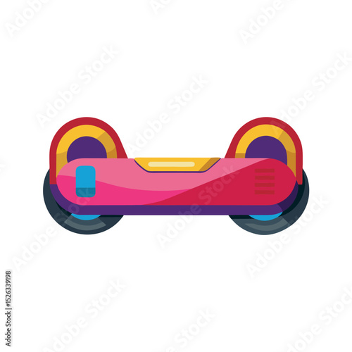 Hoverboard Technology on Clean Background