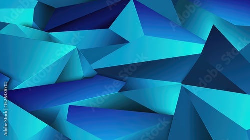 Layered abstract composition with sharp geometric forms in vibrant blue tones, creating a dynamic and futuristic digital background design.








