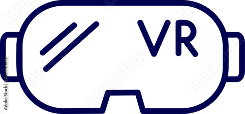 VR headset. Stereoscopic vr illustration. Vector virtual digital cyberspace technology. Virtual Reality Headset vector illustration. AR headset. VR sunglass. Vector VR glasses	