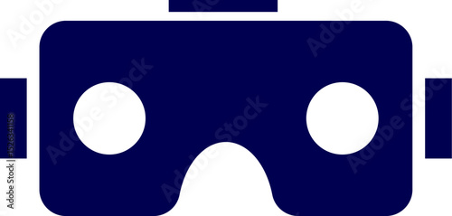 VR headset silhouette. Stereoscopic 3d vr illustration. Vector virtual digital cyberspace technology. Virtual Reality Headset vector illustration. AR headset. VR sunglass. Vector VR glasses

