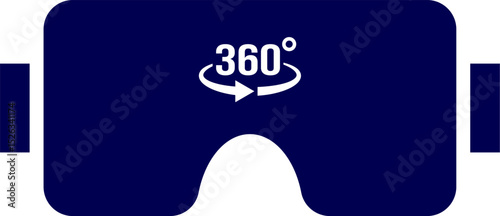 VR headset silhouette. Stereoscopic 3d vr illustration. Vector virtual digital cyberspace technology. Virtual Reality Headset vector illustration. AR headset. VR sunglass. Vector VR glasses
