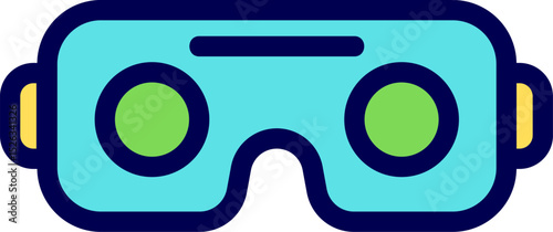 VR headset. Stereoscopic vr illustration. Vector virtual digital cyberspace technology. Virtual Reality Headset vector illustration. AR headset. VR sunglass. Vector VR glasses	