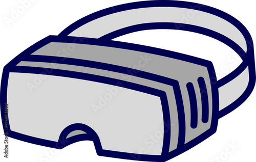 VR headset. Stereoscopic vr illustration. Vector virtual digital cyberspace technology. Virtual Reality Headset vector illustration. AR headset. VR sunglass. Vector VR glasses	