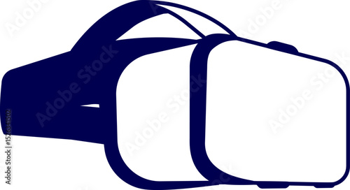 VR headset. Stereoscopic 3d vr illustration. Vector virtual digital cyberspace technology. Innovation device. Virtual Reality Headset vector illustration. AR headset. VR sunglass. Vector VR glasses