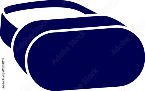 VR headset silhouette. Stereoscopic 3d vr illustration. Vector virtual digital cyberspace technology. Virtual Reality Headset vector illustration. AR headset. VR sunglass. Vector VR glasses
