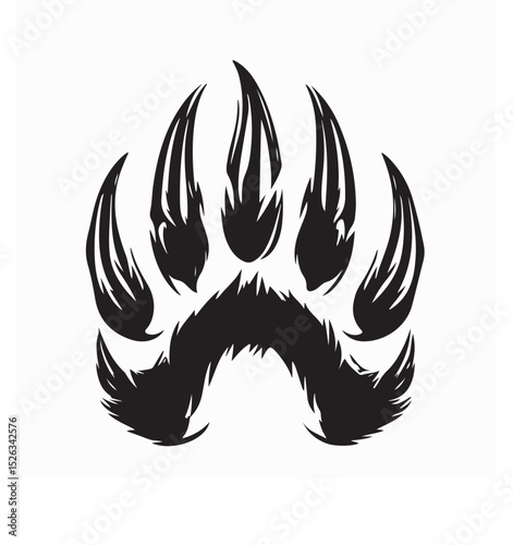 Monster Claw Vector Images Isolated on white background.