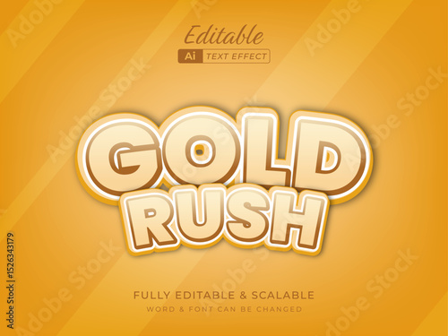 simple bold gold 3d text. suitable for graphic resource