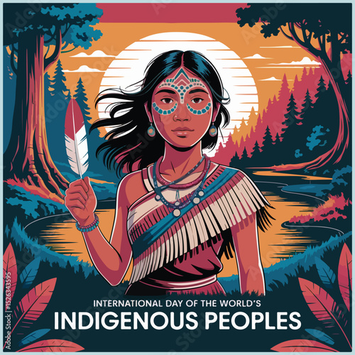 Celebrating culture, unity, and heritage: Indigenous Peoples’ Day vibrant flyer design inspiration.
